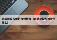 网站建设与维护视频教程（网站建设与维护学什么）