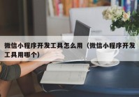 微信小程序开发工具怎么用（微信小程序开发工具用哪个）