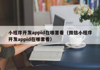 小程序开发appid在哪里看（微信小程序开发appid在哪里看）